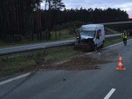 Ukrainiec spowodował wypadek na A4. Jedna osoba ranna.
