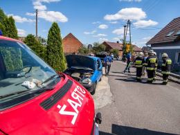 Fiat i audi zderzyły się w Kadłubie Turawskim