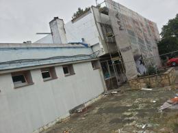 Trwa remont budynku klubowego Odry Opole