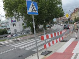 Mniej przejść dla pieszych przy Placu Piłsudskiego w Opolu