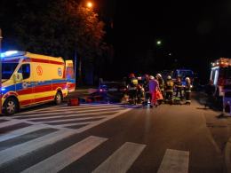 22-latek dachował w nocy samochodem osobowym