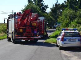 Kierowca ciężarówki dostał zawału w czasie jazdy i zjechał w pole