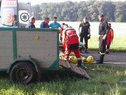Sukces opolskich strażaków. Poszukiwany starszy mężczyzna odnaleziony.