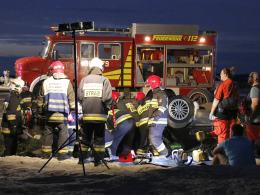 Wypadek na "grzybku". Trzy osoby poważnie ranne.