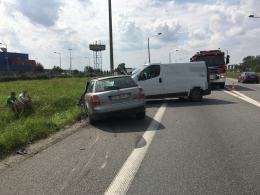 Trzy auta zderzyły się na obwodnicy Opola