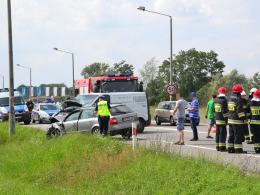Trzy auta zderzyły się na obwodnicy Opola