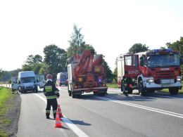 Śmiertelne potrącenie pieszego na drodze krajowej nr 46 za Grabinem