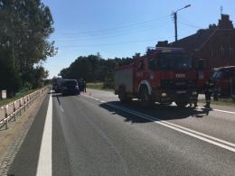 Zderzenie trzech samochodów w Walidrogach. Jedna osoba ranna.