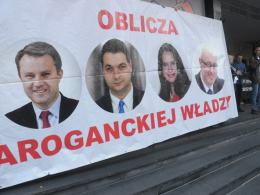 Duże Opole. Kolejna "miesięcznica pogrzebania na Opolszczyźnie demokracji".