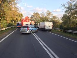 Dwie osoby ranne po zderzeniu citroena i hondy na ul. Strzeleckiej