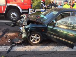 Dwie osoby ranne po zderzeniu citroena i hondy na ul. Strzeleckiej