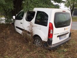 Peugeot uderzył w drzewo