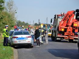 Trzy auta zderzyły się pod Niemodlinem