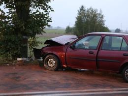 Ford uderzył w drzewo