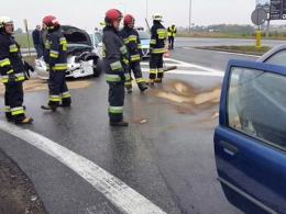 Toyota i BMW zderzyły się w Dąbrówce Górnej