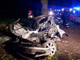 Pijany kierowca BMW wjechał do rowu