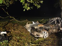 Pijany kierowca BMW wjechał do rowu