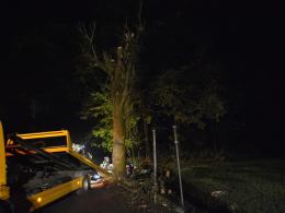 Pijany kierowca BMW wjechał do rowu