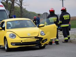 Wypadek na obwodnicy Grodkowa, dwie osoby ranne