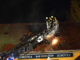 Pożar baru w Bierkowicach