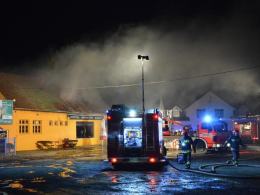 Pożar baru w Bierkowicach