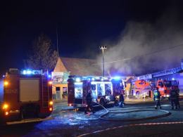 Pożar baru w Bierkowicach