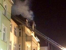 Pożar komendy policji w Nysie
