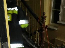 Duże straty po pożarze komendy policji