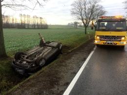 Audi dachowało na drodze krajowej nr 11