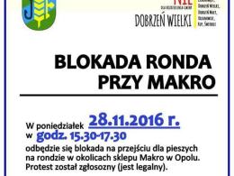Uwaga kierowcy, jutro kolejna blokada obwodnicy przy Makro