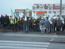 Duże Opole. 100 osób blokowało obwodnicę miasta.