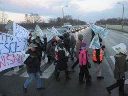 Duże Opole. 100 osób blokowało obwodnicę miasta.
