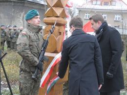 Nad Młynówką uroczyście odsłonięto polsko-węgierski obelisk
