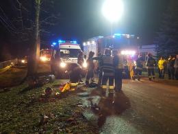 Wjechał w motorower, którym jechała matka z dzieckiem i uciekł