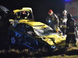 Dachowanie bmw pod Popielowem