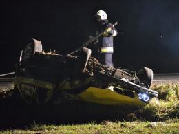 Dachowanie bmw pod Popielowem