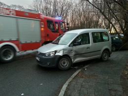Poranne zderzenie dwóch volkswagenów