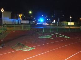 Pijany Serb wjechał audi na stadion lekkoatletyczny w Opolu