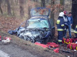 Wypadek podczas wyprzedzania, ciężarna kobieta w szpitalu