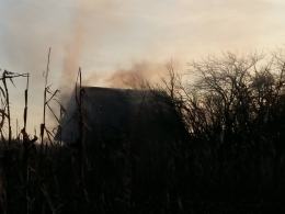 Pożar domku letniskowego na Malinie