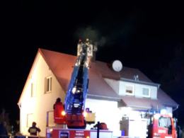 Pożar w domu jednorodzinnym w Luboszycach
