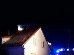 Pożar w domu jednorodzinnym w Luboszycach