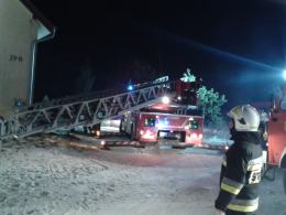 Pożar w domu jednorodzinnym w Luboszycach