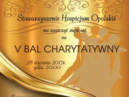 Hospicjum "Betania" zaprasza na V Bal Charytatywny