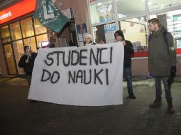 Protest studentów przeciwko polityce Prawa i Sprawiedliwości