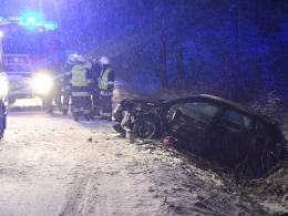 Wypadek pod Grodkowem. Sprawca miał ponad 2 promile alkoholu.