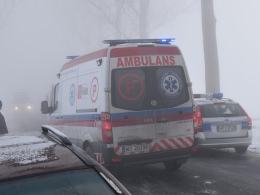 Cztery auta i autobus zderzyły się we mgle
