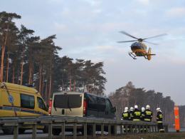 Zderzenie dwóch busów na autostradzie A4. Ranne 3 osoby.