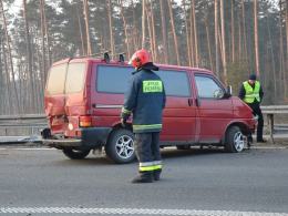 Zderzenie dwóch busów na autostradzie A4. Ranne 3 osoby.