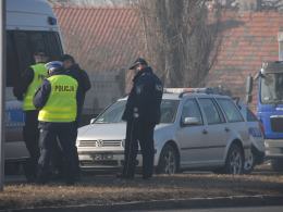 Pijany kierowca uderzył w radiowóz na skrzyżowaniu